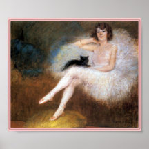 Print: Ballerina & Black Cat