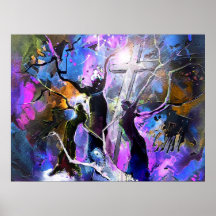 Print "Jesus From Cross" - by Miki