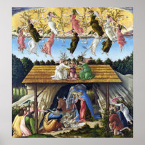 Print: Mystic Nativity (detail) by Botticelli