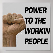 PRINT /POWER TO THE WORKING PEOPLE