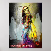 Print "Rock'n Roll The Bones" - by Miki