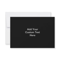 Printed Custom Monogram. Black and Pale Grey. Custom Invitations