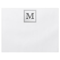 Printed Custom Monogram. Black and White. Full Color Flyer