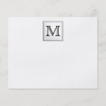 Printed Custom Monogram. Black and White. Full Colour Flyer