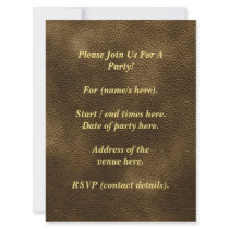 Printed Custom Monogram Image. Brown. Custom Announcements