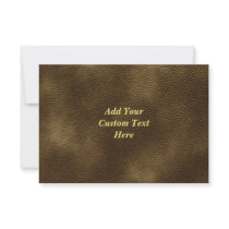 Printed Custom Monogram Image. Brown. Custom Announcements