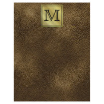 Printed Custom Monogram Image. Brown. Letterhead Design