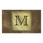 Printed Custom Monogram Image. Brown. Rectangular Stickers