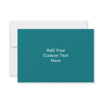 Printed Custom Monogram Image on Teal Pattern. Custom Invites