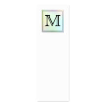 Printed Custom Monogram Image. Pretty, multicolor. Business Cards