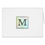 Printed Custom Monogram Image. Pretty, multicolor. Cards