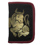 Printed Gold Taurus Bull Planners