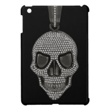 Printed Gothic Skull Diamonds Ornament
