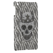 Printed Gothic Skull with Crown Diamonds Ornament