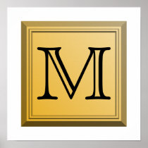 Printed image of a custom monogram design.
