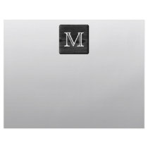 Printed Pattern and Custom Letter. Black and White Flyer