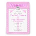PRINTED RIBBON First Holy Communion Invitation