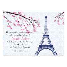 Printemps dans l'invitation de Paris