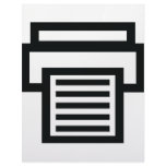 printer icon letterhead