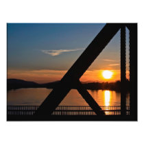 PRINTS - "Sunset on the Clark Fork River Bridge" Photo Art