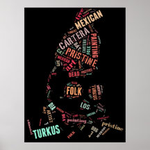 PRISARTS TAGS CROW AND SKULL POSTER