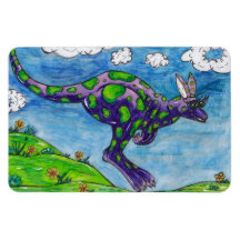 Priscilla the Purple Kangaroo magnet