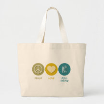 Prise de scrutin d'amour de paix sac en toile