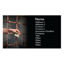 Prison corruption business card templates
