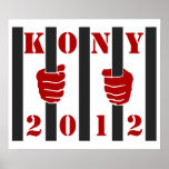 Prison de Joseph Kony d'arrêt de Kony 2012 Affiches