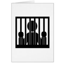 Prison jail arrest cards