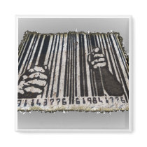 PRISON JAIL BAR CODE MAGNET