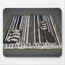 PRISON JAIL BAR CODE MOUSE PADS