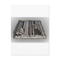 PRISON JAIL BAR CODE POST CARDS