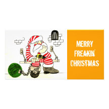 PRISON SANTA CUSTOM PHOTO CARD