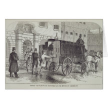 Prison Van taking up Prisoners at the House of Det Card