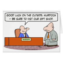 prison visit gift shop warden criminal card