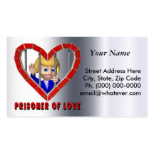 Prisoner Of Love Business Card