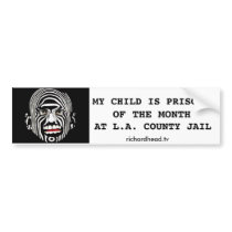 PRISONER OF THE MONTH bumpersticker Bumper Stickers