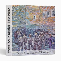 Prisoners Exercising (After Doré) 3 Ring Binder