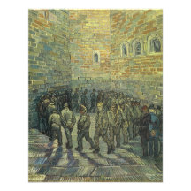 Prisoners Exercising, van Gogh, Vintage Fine Art Custom Invite
