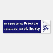 Privacy is Liberty Bumper Sticker