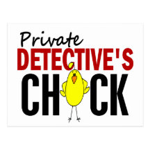PRIVATE DETECTIVE’S CHICK POST CARD
