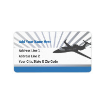 Private Jet Aircraft Labels