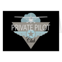 Private Pilot Club Greeting Card