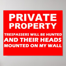 Private Property Print