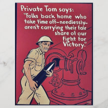 Private Tom Says: Flyer