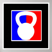 Pro affiche de logo de Kettlebell - copie "de form