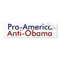 Pro-America, Anti-Obama Bumper Sticker