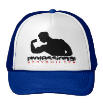 Pro Bodybuilder Black Silhouette Hat hats