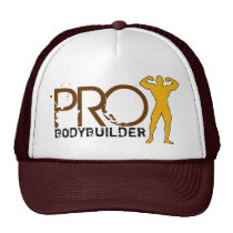 Pro Bodybuilder Brown Hat hats